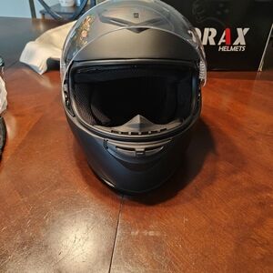 DRAX Black Motorcycle Helmet